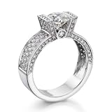 Diamond Engagement Ring in 14K Gold / White - Certified, Round, 1.70 Carat, J Color, VS1 Clarity
