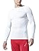 Tesla CLSL TM-R11-WHTZ_X-Large Men's Long Sleeve T-Shirt Baselayer Cool Dry Compression Top R11