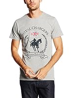 Vinson Polo Club Camiseta Manga Corta Caine (Gris Jaspeado)