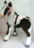 Butterscotch & S'Mores Interactive Horse Saddle Set, Pink Cloud