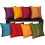 Shopping The Globe Thai Silk Throw Pillow, 16"x16" - Orange Gold