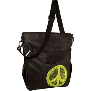 Amy Michelle Ecobaby Totes World Peace - Black - World Peace