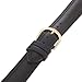 Timex Men's Q7B760 Double Stitched Calfskin 18mm Black Replacement Watchband