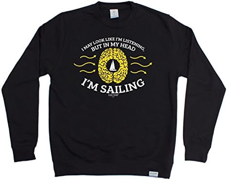 OB Premium - May Look Like Not Listening - In My Head I'm Sailing (L - BLACK) SWEAT