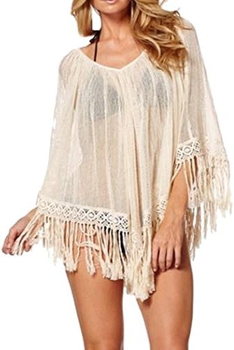 Womens Summer See Through Top (Free Size, White)