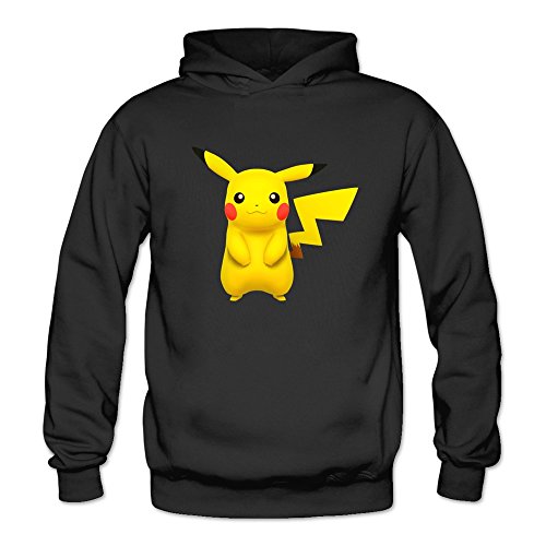 BESTT Women's Pokemon Pikachu Classic Hoodies Black M