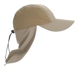 Sun Protecting Outdoor Cap with Neck Flap - Wholesale Pricing - One Dozen Pieces