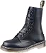 Dr. Martens 1490 10 Eye Boot Black Smooth 10 Uk