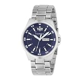 Fossil Gents Sport, SS Case and Bracelet, Blue Dial, Date Function