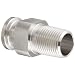 Dixon 21MP-R Series Stainless Steel 316L Sanitary Fitting, Clamp Adapter, Tube OD x NPT Male