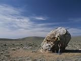 Boulder Climbing in Western Utah Premium Photographic Poster Print, 24x32