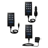 Deluxe Kit for the Samsung YP-P2JCBY includes a USB cable with Car and Wall Charger - Gomadic Brand w/ TipExchange Technology