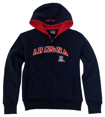 Buy Arizona Wildcats Ladies Aerial Full Zip Fleece Hoodie by Colosseum Athletics
