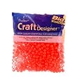 Pony Beads, Neon Orange, 6 x 9mm, 720pc Pkg
