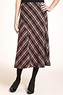  Classic Collection Pull On Textured Check Skirt