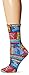 Laurel Burch Women's Single Pack Novelty Animal Crew Socks, Colorful Dogs, 9-11
