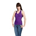 Damen V-Neckholder Top Promodoro 1037, schwarz, wei�, lila, rot, rosa & t�rkis