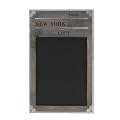 Nostalgische Holz-Kreide-Tafel 'NEW YORK 1968' - Schultafel - Kreidetafel - Memoboard
