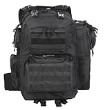 IMAGE OF Voodoo Tactical MATRIX Assault Pack / Backpack Modular Assault Tactical Rucksack IX - BLACK