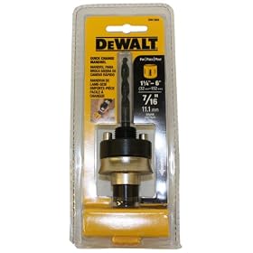 DEWALT DW1803 Heavy Duty 7 16-Inch Shank Quick Change Mandrel (Fits Hole Saws 1-1 4-Inch -... by DeWALT