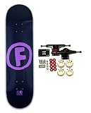 FOUNDATION Skateboard Complete DOODLE BLUE PURPLE 7.75
