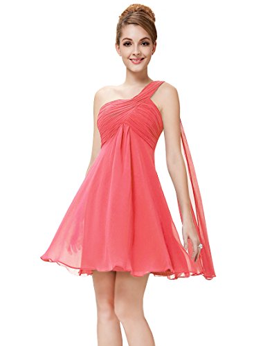 Ever Pretty One Shoulder Ruched Empire Waist Bridesmaids Dress 03537
