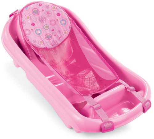 The First Year's Infant To Toddler Tub with Sling Pink