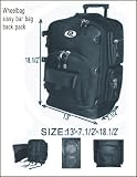 Motorcycle Sissy T Bar Bags Back Pack Luggage Wheelbag
