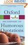 Oxford Dictionary of Humorous Quotations (Oxford Paperback Reference)