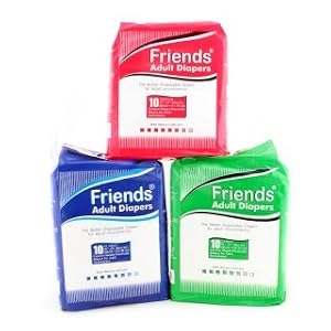 Friends Adult Diapers SIZE:L|Qty:10