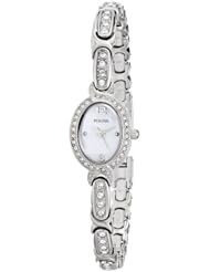 Bulova Womens 96L199 Analog Display Japanese Quartz White Watch