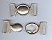 Antique Silver Finish Heavy Oval Cloak Clasp or Buckle