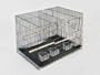 Black Divided Flight Cage 24Lx16dx16h