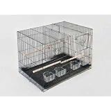 Black Divided Flight Cage 24Lx16dx16h