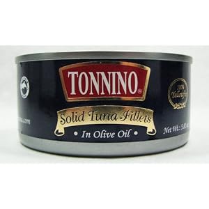 Tonnino Yellow Fin Tuna in Olive Oil 5.82 oz. Tin 2 pack by Tonnino