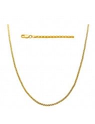 Sterling Silver 925 Gold Plated Popcorn Chain 2mm Made in Italy