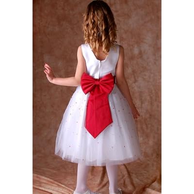 Sophias Style Wedding Flower Girl Dress Ruby Red Special Occasion Dress 2T-14