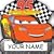 Sandylion Disney's Cars Door Name Plate