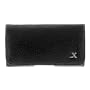 Universal Horizontal Leather Pouch Case - Black for Microsoft Zune 80GB