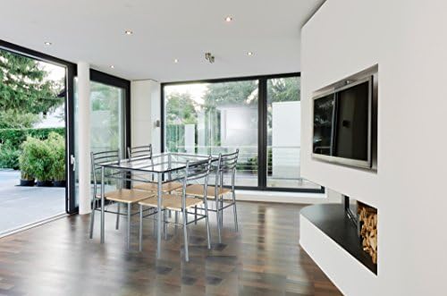 VECELO 5pc Dining Table Chairs Set, 4 Person Dinette Set