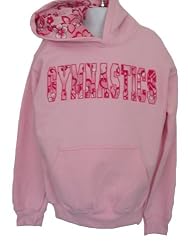 Girls / Womens Gymnastics "Hoodie" - Hooded Hawaiian Style Sweatshirt - Pink / Baby Blue