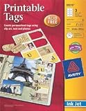 Avery Ink Jet Tags With CD Matte White 8 1/2"x11" 3/Pkg 53215; 2 Items/Order