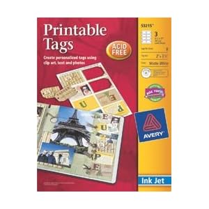 Avery-Ink-Jet-Tags-With-CD-Matte-White-8-1-2-x11-3-Pkg-53215-2-Items-Order