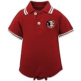 Florida State Seminoles (FSU) Garnet Infant Tipped Polo Creeper