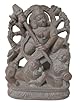 Mata Durga - Hindu Goddess Statue Devi Durga Defeating Buffalo Stone Sculpture 4 Inch Mata Durga - Hindu Goddess Statue Devi Durga Defeating Buffalo Stone Sculpture 4 Inch