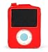 Apple 3rd Generation iPod Nano 4gb 8gb Video Premium Leather Flip Carrying Case with Belt Clip And Bundle with 3 Piece Shield Protector - Available in 5 Colors (VER2.0-RED) (MP3 Player NOT Included)