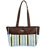 Gerber Blue Striped Tote -- blue