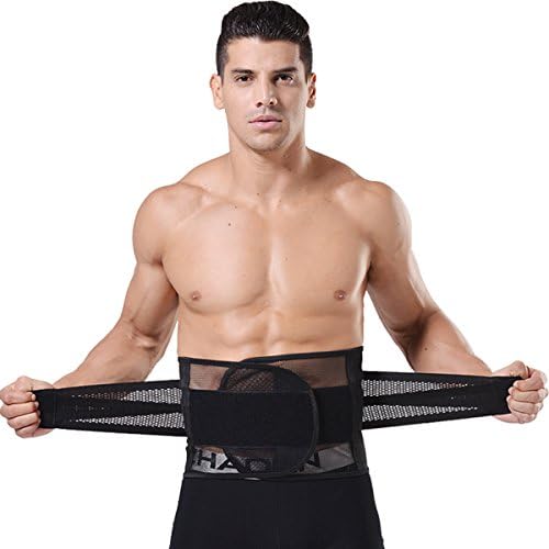 ATNICHES Belt Waist Trimmer,Black (Fits waists 36-41 Inches)
