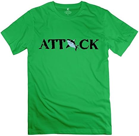 SHENOU Men's Shark T-shirt XL ForestGreen