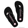 Girl Two Doors Down BUTTERFLY Chocolate Brown Flip Flops (S)